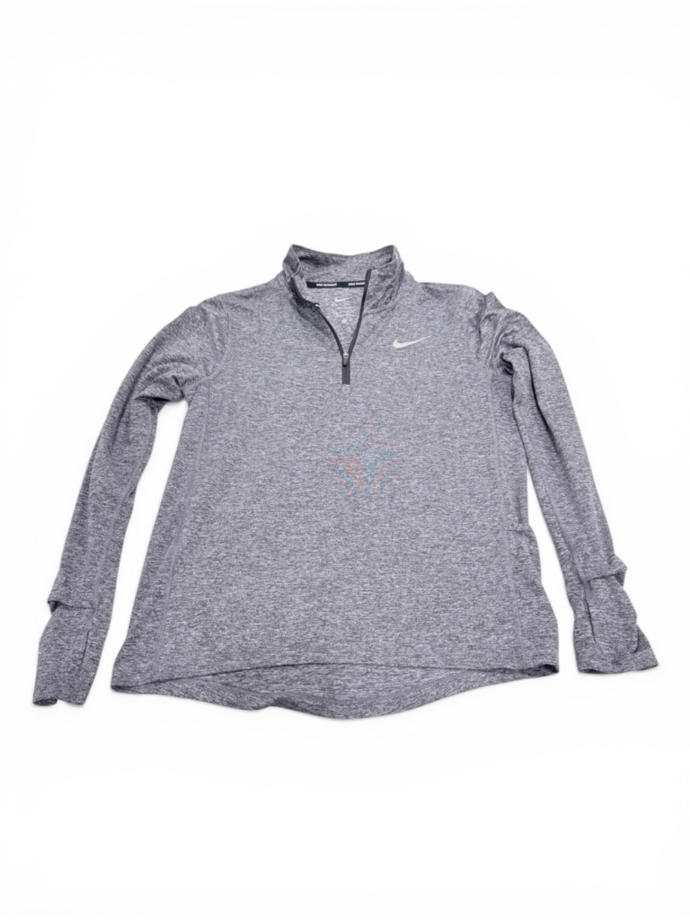 Nike Heather Gray Long Sleeve 1/4 Zip Pullover